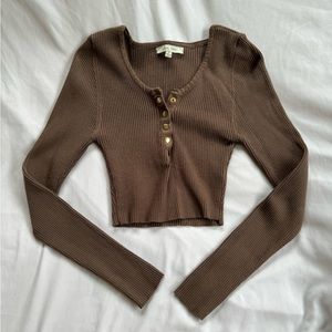 Love tree crop top - small